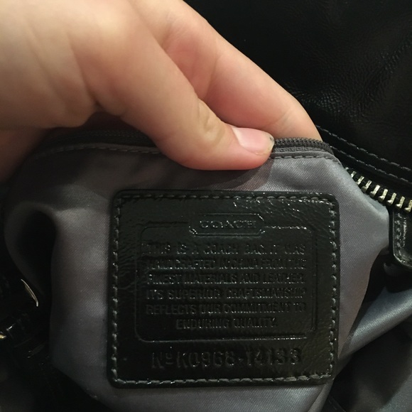 Black Coach Purse - Picture 3 of 6